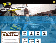 Tablet Screenshot of fahrschule-strobl.de